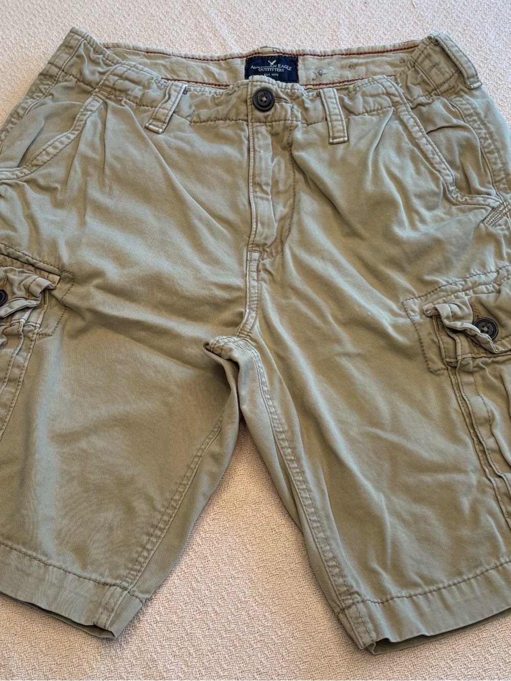 American Eagle Men’s 30 Cargo Khaki Shorts